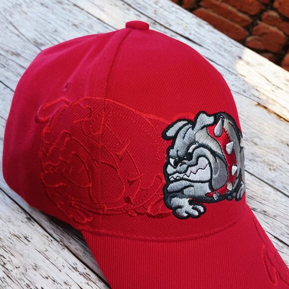 Santo Red Bulldog Baseball Cap NWOT – One Size, Velcro Adjustable, Unisex - Picture 3 of 10